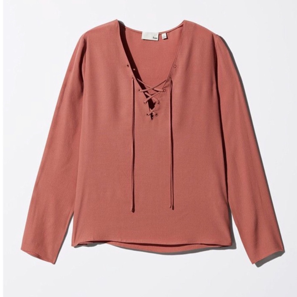 Aritzia ~ Wilfred Free Redling Long Sleeve Blouse